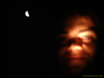 Prise de vue sur fond de Lune 1