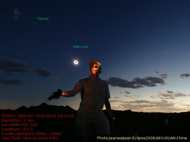 Photo de l'Eclipse avec le pentax 3